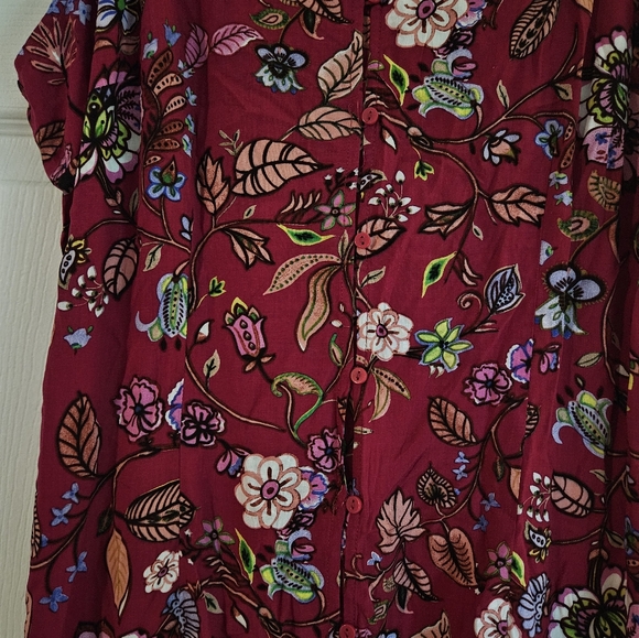 Midi floral dress - Picture 3 of 4